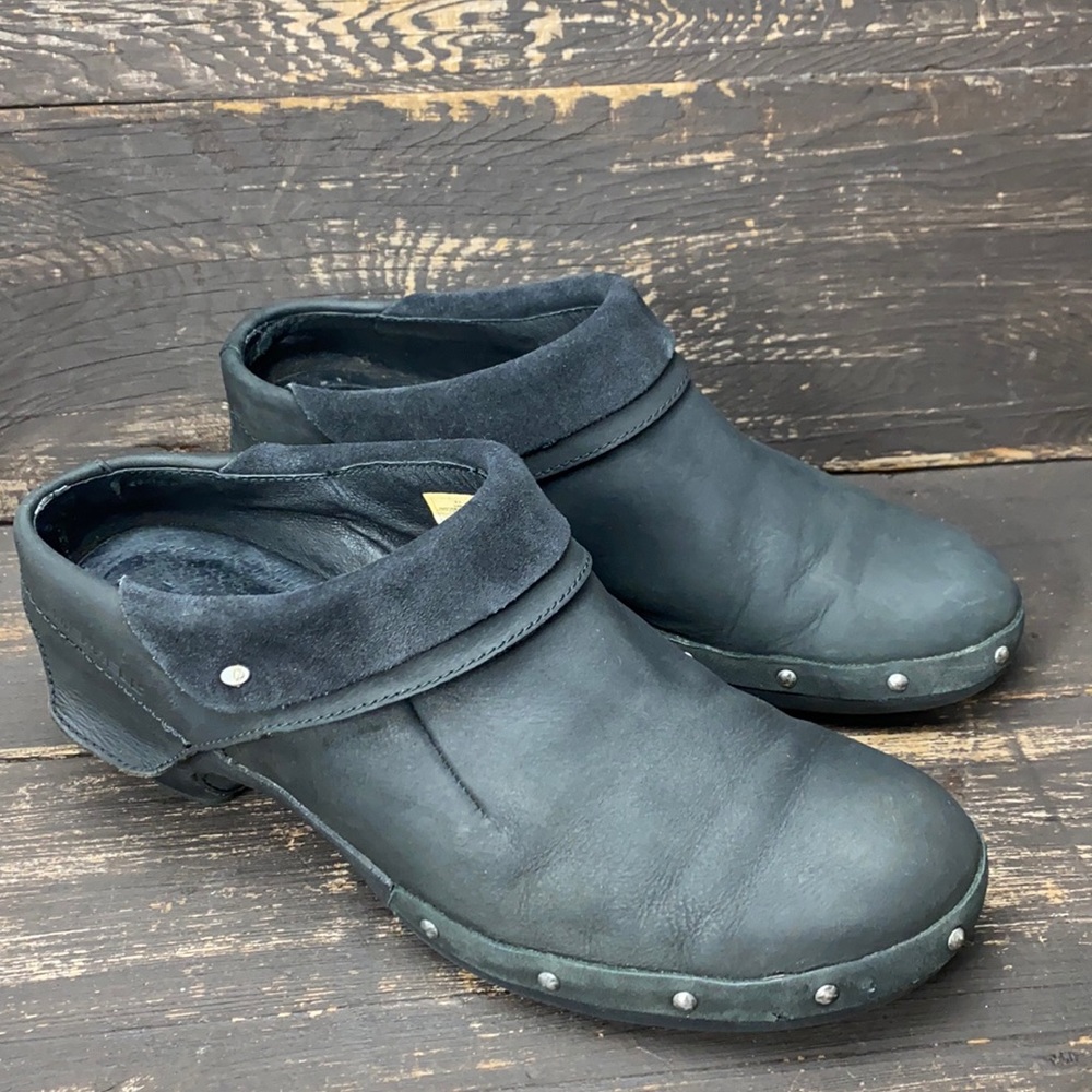 Merrell Luxe Wrap Black Clogs Size 10